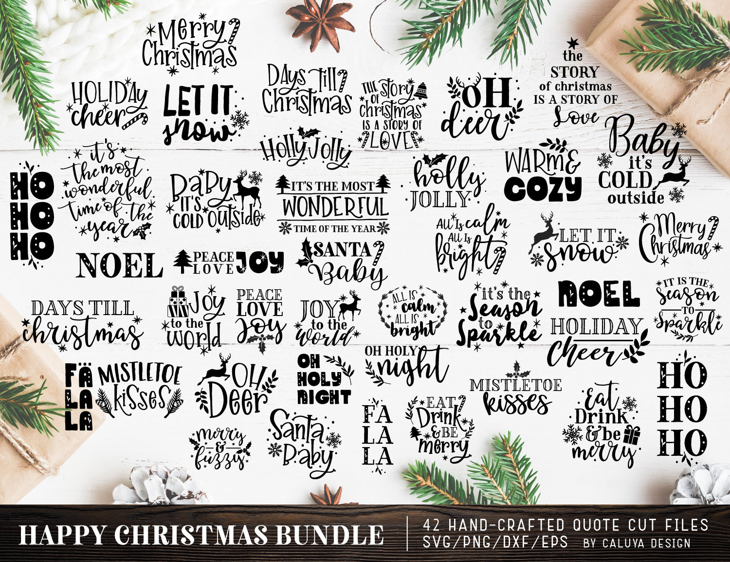 Download Christmas Quote SVG Cut File Bundle Deal Cut File for ...