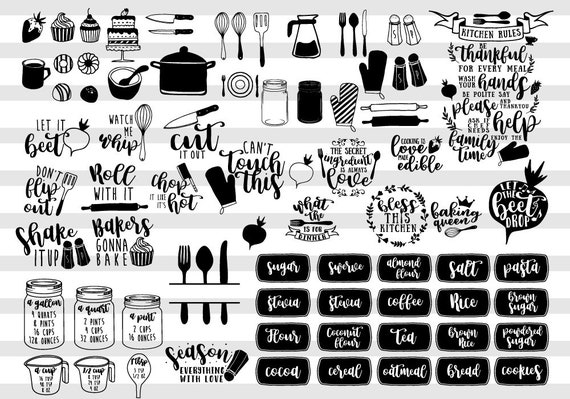 Download Happy Kitchen Svg Cut File Bundle Deal Cut File For Cricut Etsy PSD Mockup Templates