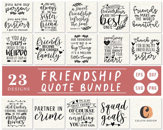 Download Friendship Quote Bundle Funny Bff Quote Svg Quote Cut File Etsy
