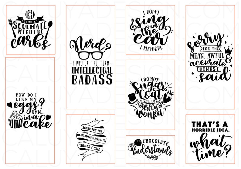 Download Funny Quotes SVG Cut File Bundle Deal Cut File for Cricut ...