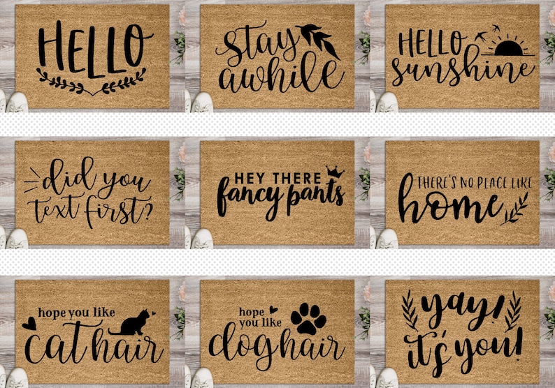 Download DIY Doormat SVG Cut File Bundle Deal Cut File for Cricut & | Etsy