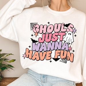 Halloween Ghost SVG Bundle, cute ghost svg file, ghost pumpkin svg, Retro Halloween SVG, Ghouls svg, Halloween shirt svg, Trendy Halloween image 8