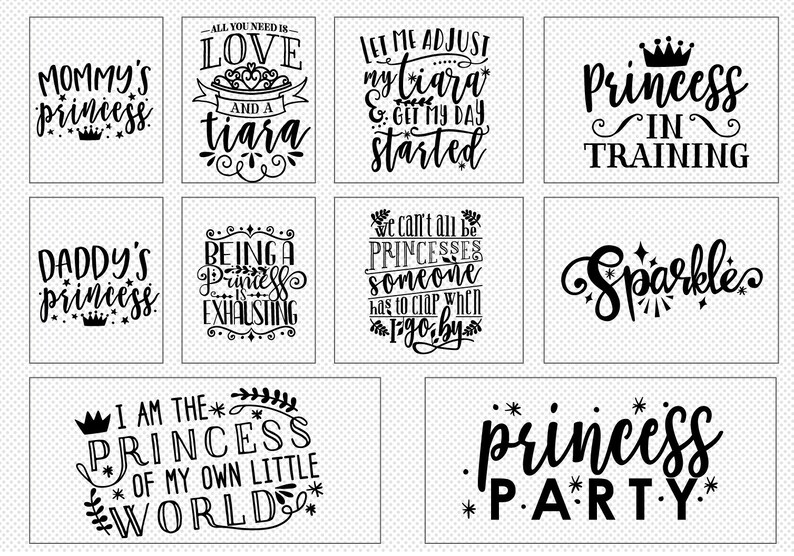 Download Princess Quote SVG Cut File Bundle Deal Cut File for ...