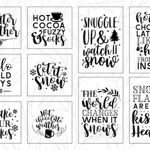 Winter Quote SVG Cut File Bundle Deal | Cut File for Cricut & Cameo ...
