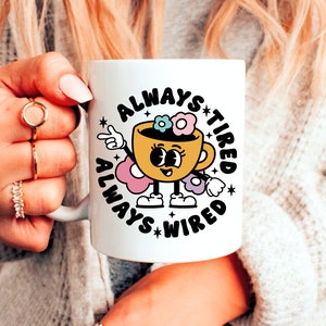 funny coffee mug saying SVG | Retro Character SVG, Self Love SVG, Mental Health svg, Cute Sticker svg, Over thinker svg, Libbey can wrap svg image 7