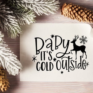 Christmas Quote SVG Cut File Bundle Deal Cut File for Cricut & Cameo Silhouette Holiday Quote, Reindeer, Cozy Winter Quote Printable image 8