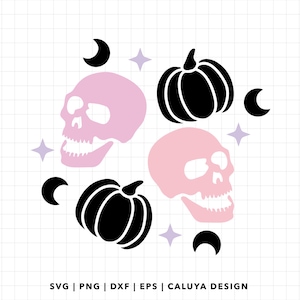 Halloween Skull SVG | Halloween Shirt SVG | Cute Halloween SVG | Halloween Pumpkin svg | Retro Skull svg | Halloween Libbey Can svg | Spooky