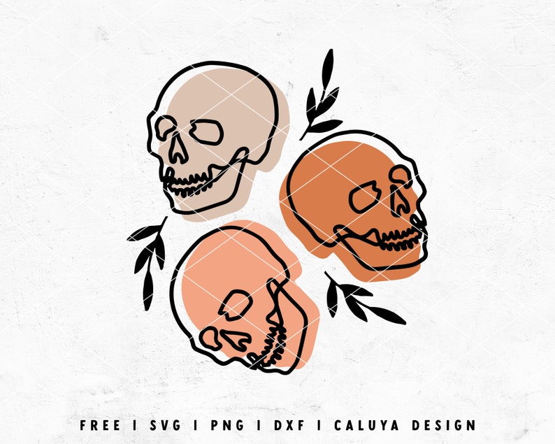 Boho Halloween SVG Skull SVG Skull Line Art SVG Libbey Etsy