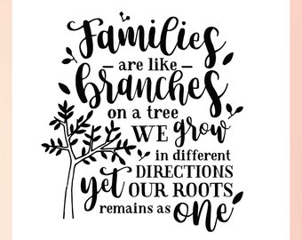 Family Tree SVG | Inspirational Family Quote SVG | Family Reunion SVG | Family Sign svg | Family Quote svg | Family Quote Clipart, Cricut