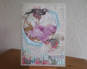 card with different collage