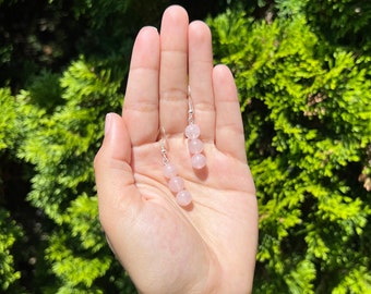 Rose Quartz Earrings