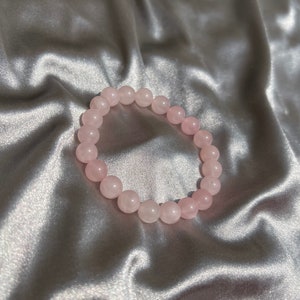 Rose Quartz Crystal Stretch Bracelet