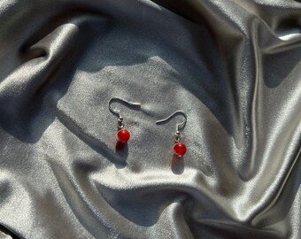 Red Agate Earrings
