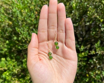 Green Jade Earrings