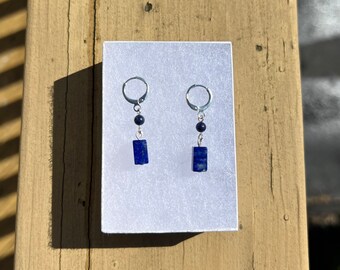 Lapis Lazuli Huggie Earrings
