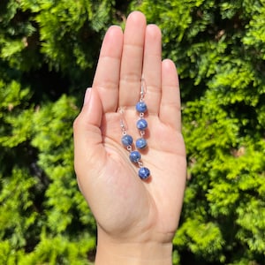 Sodalite Crystal Earrings