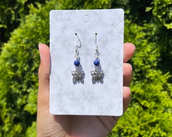 Lapis Lazuli Butterfly Earrings