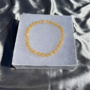 Honey Calcite Crystal Stretch Bracelet - Etsy