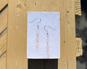 Rose Quartz Earrings