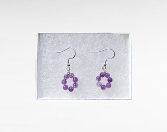 Mini Amethyst Earrings