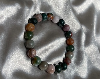 Indian Agate Stretch Bracelet