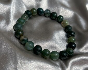 Moss Agate Stretch Bracelet