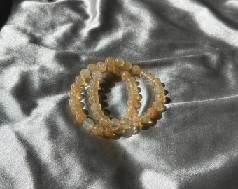 Golden Quartz Stretch Bracelet