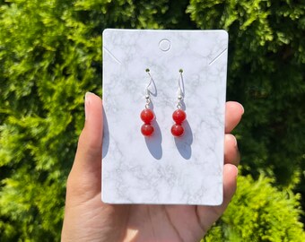 Red Agate Earrings