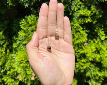 Yellow Tiger's Eye Earrings