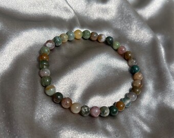 Indian Agate Stretch Bracelet