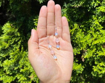 Rose Quartz & Opalite Earrings