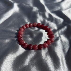 Pink Tourmaline Crystal Stretch Bracelet