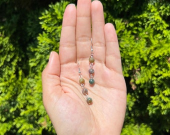 Indian Agate Earrings