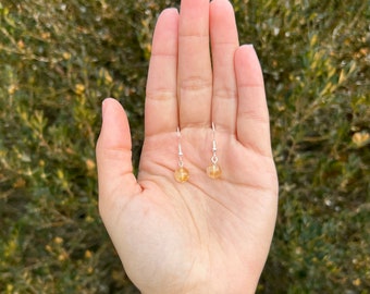 Citrine Crystal Earrings