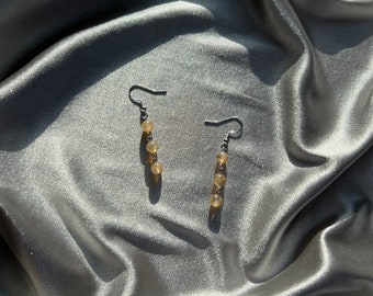 Golden Quartz Earrings