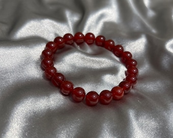 Red Agate Stretch Bracelet