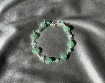 Green Aventurine Heart Bracelet