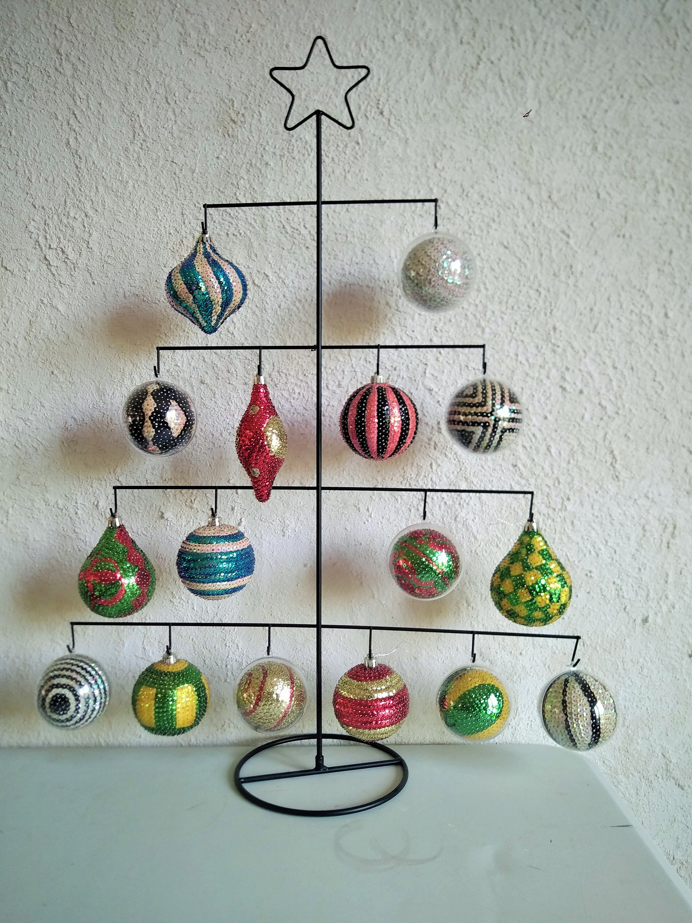 Boules de Noël Faite Main A Sequin