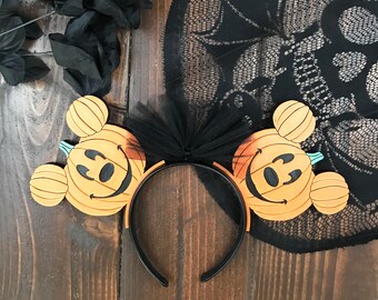 Pumpkin Mickey 3D ears