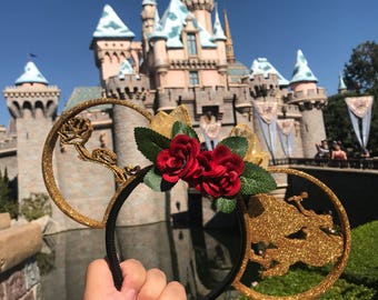 Beauty and the Beast Glitter 3D Ears!