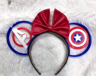 Captain America Avengers 3D Mickey Ears