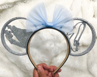Cinderella Glitter 3D Mickey Ears