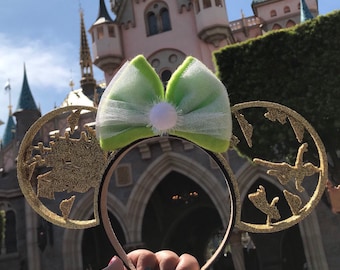 Glitter Tinker Bell 3D Mickey Ears