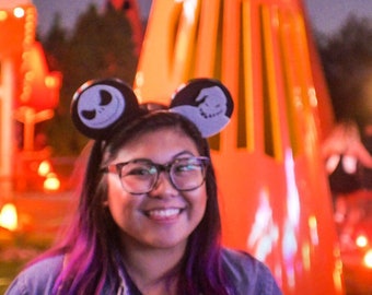 Jack Skellington and Oogie 3D ears (Glow in the Dark)!