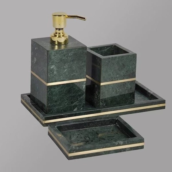 Stone Bathroom Accessories Etsy