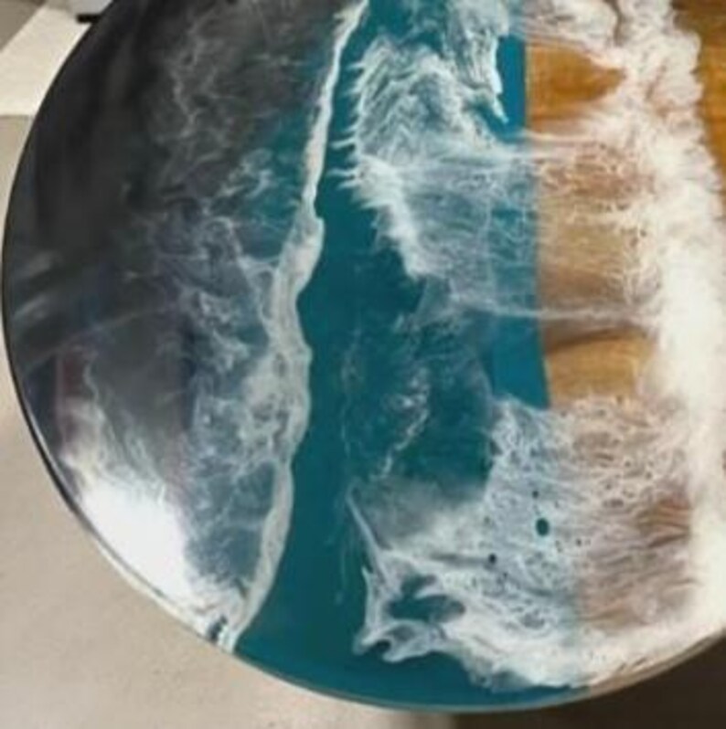 round wave center sofa coffee table custom made epoxy table kitchen 7 living room decors