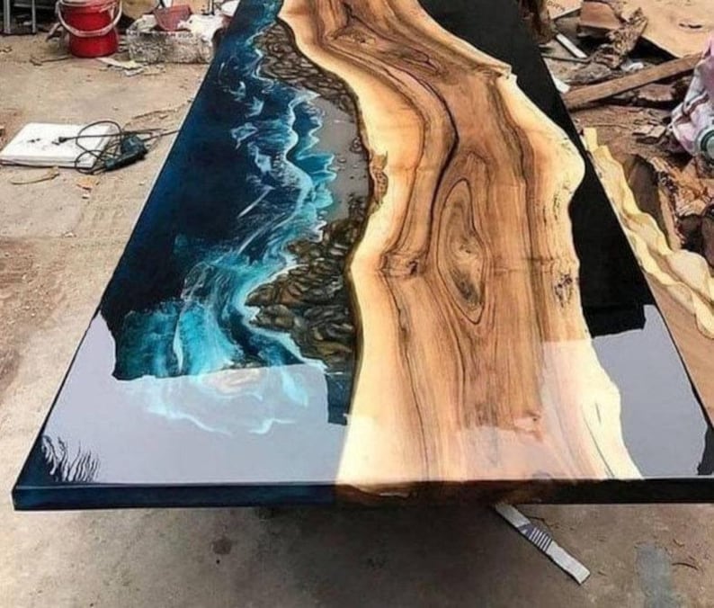 epoxy wood slab table, modern dining furniture, resin top table, epoxy art table, live edge epoxy dining table, durable resin wooden table, handcrafted dining table

Alt Tags