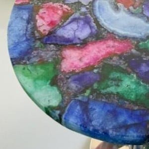 Multi agate stone coffee table handmade gemstone furniture