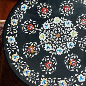 marble inlay conference meeting table