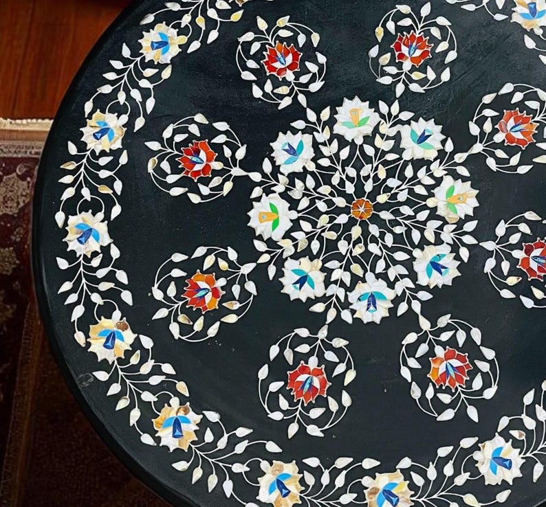 marble inlay conference meeting table